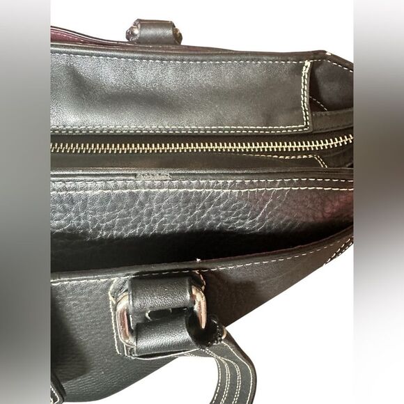 Coach Black Pebble Leather Tote Bag - Picture 14 of 15